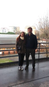 Eleonora and Francesco Monelli at Polo Liceale Francesco Cecioni, in Livorno, Italy.