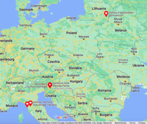 GLOBE schools visited in Europe